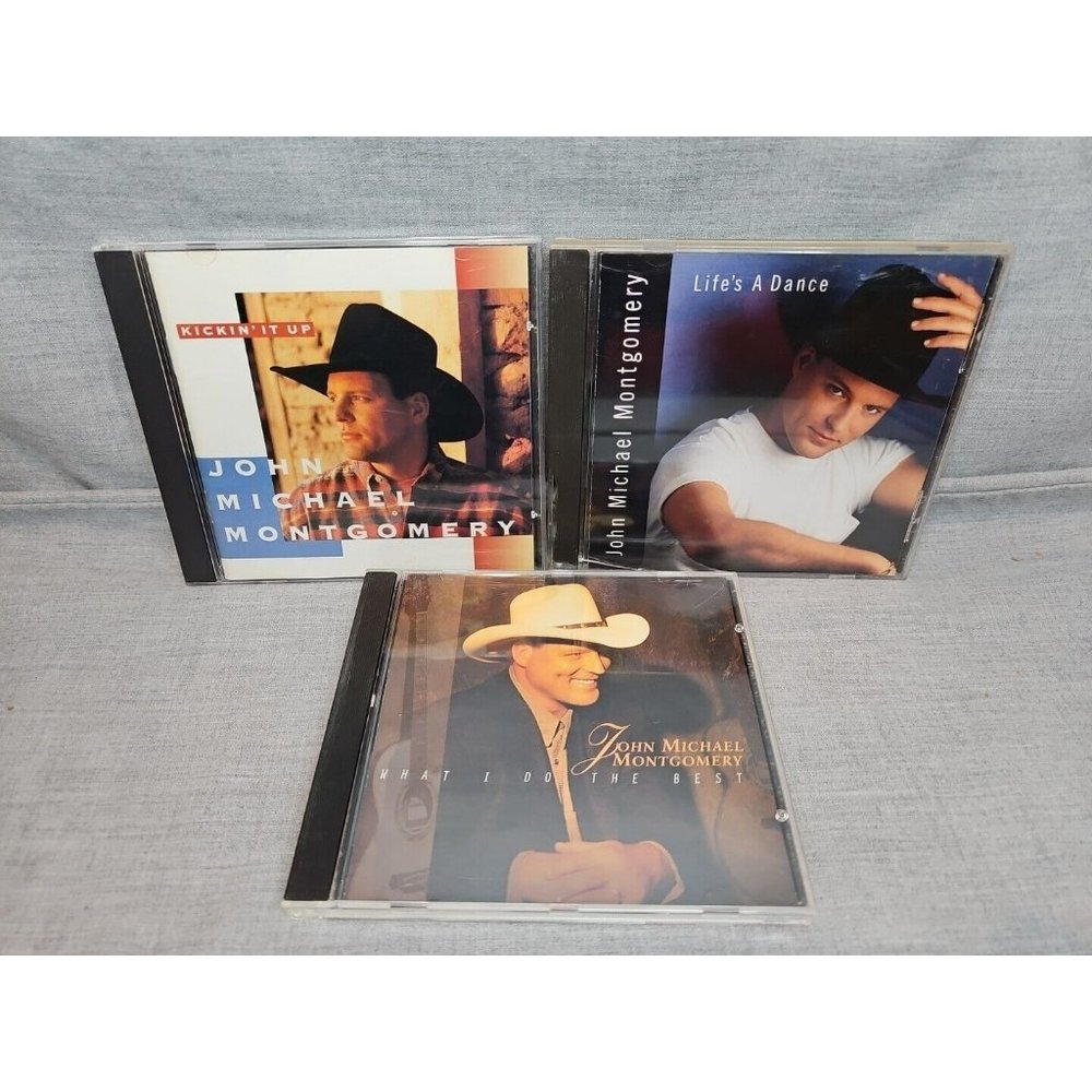 Lot of 3 John Michael Montgomery CDs: Kickin' It Up, Life's A Dance, What I Do B